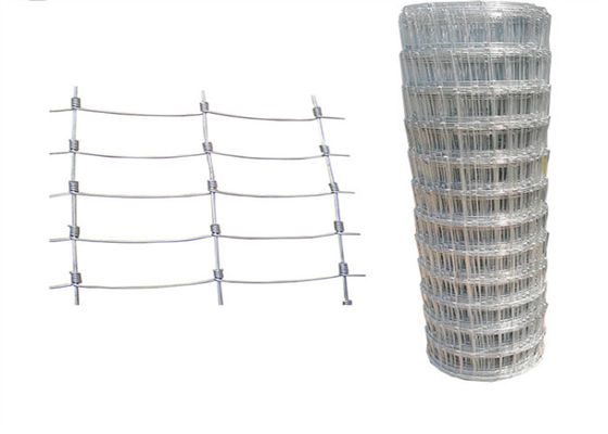Farm Fence / Farm Fence Post 6inch Hole Spacing Zinc Coating Fence Panels for Security 50m Length