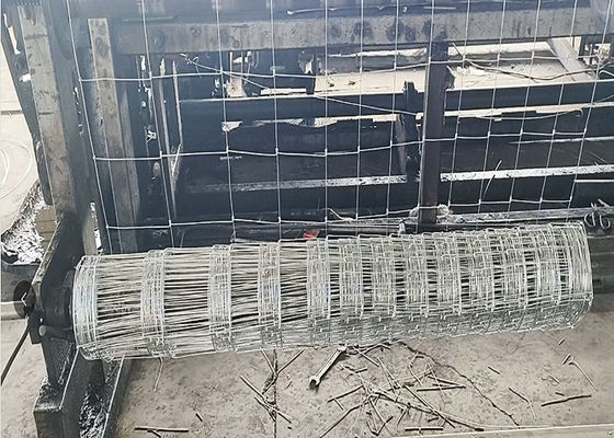Galvanized Square Farm Wire Mesh Fence Galvanized With Hot Dipped Steel Wire