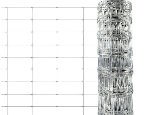 Galvanized Square Farm Wire Mesh Fence Galvanized With Hot Dipped Steel Wire