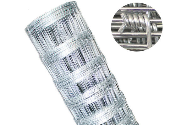 Knot Joint Farm Mesh Fence in Silver Color for Livestock Management