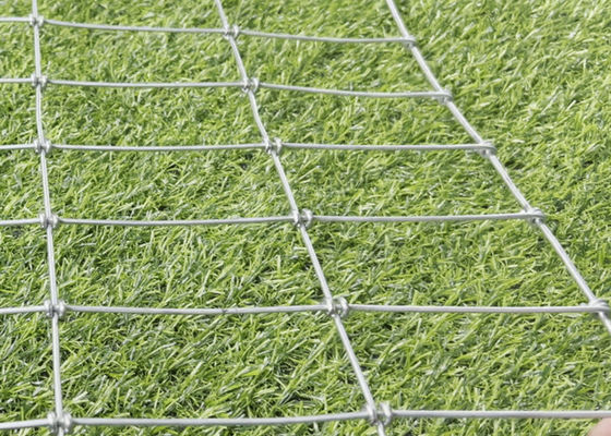 High Tensile Fixed Knot Woven Wire Mesh Horse Fence  Galvanized 12.5 Gauge