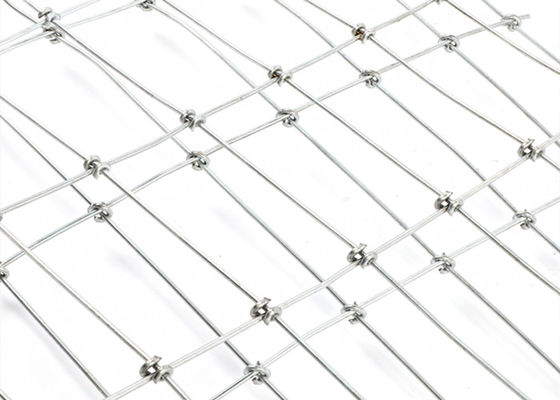 High Tensile Fixed Knot Woven Wire Mesh Horse Fence  Galvanized 12.5 Gauge
