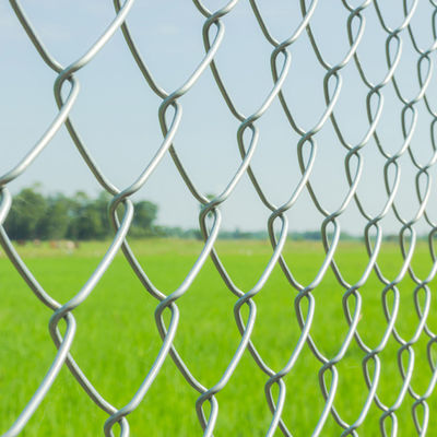 Farm 4.0mm Wire Diameter Chain Link Fencing Galvanized 70x70mm