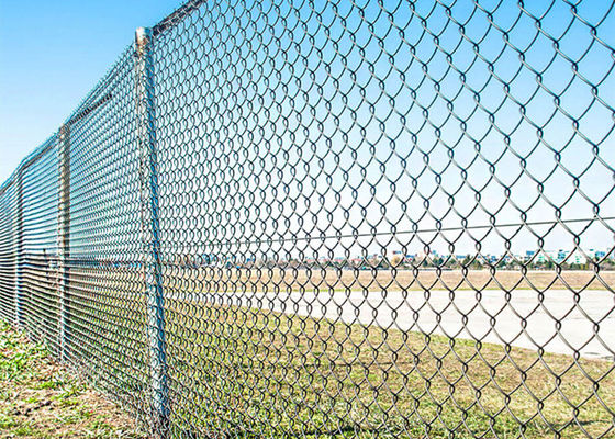 Galvanized Diamond Wire Mesh Chain Link Fence Rhombus Mesh Gate In Factory Price