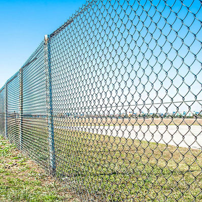 6ft 8ft Diamond Chain Link Fencing Cyclone Wire Fence Roll Aluminum Chain Link Fence
