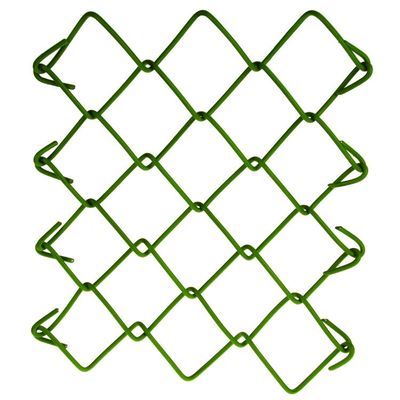 Crochet Uniform Mesh PVC coated Chain Link Fence Smooth Surface With Long Service Life