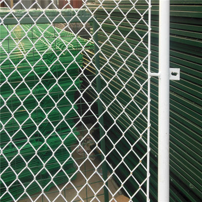 Galvanized Diamond Wire Mesh Chain Link Fence Rhombus Mesh Gate In Factory Price