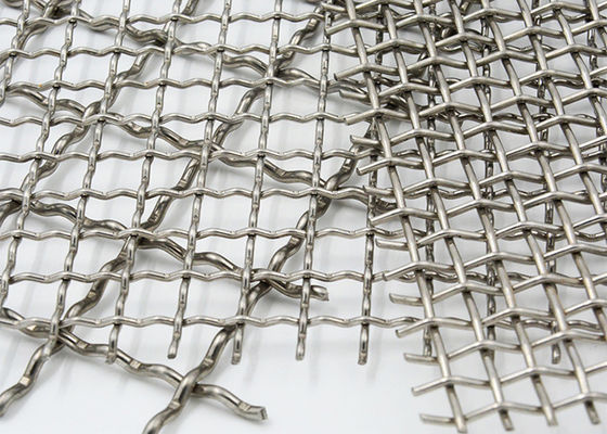High Spring Wire Plate Hooked Crimped Vibrating Screen Wire Mesh Galvanized Crimped Metal Mesh