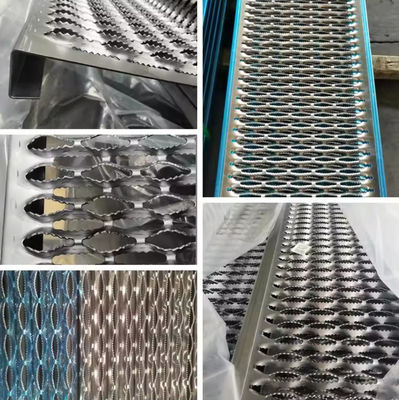 Customized Anti Skid Metal Plate 1-6mm For Floor And Stairs / Non Skid Metal Plate