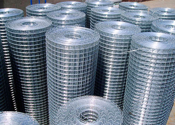 15m 30m Silver Welded Electro Galvanized 12 Gauge Wire Mesh Roll For Concrete Construction Projects