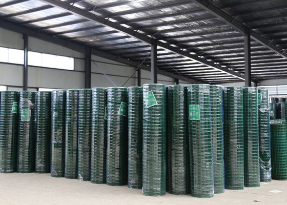 Corrosion Resistant Pvc Coated Wire Mesh Fencing Rolls 12 Gauge Galvanized Surface
