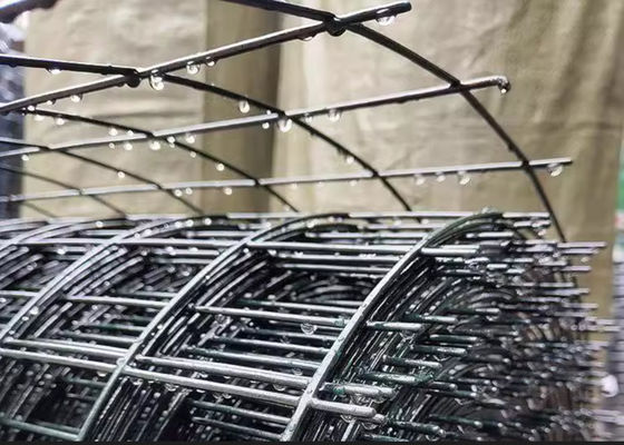 Corrosion Resistant Square Hole Black Pvc Coated Wire Mesh Panel Customizable For Concrete