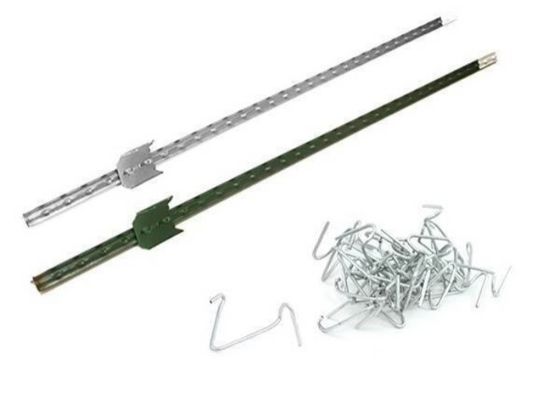 0.45m-3m Length Farm Fence Metal T Post 10 Ft Low Carbon Steel