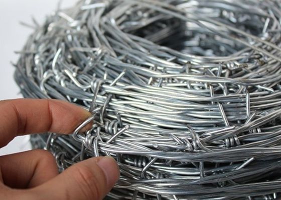 Galvanized PVC Coated Barbed Wire with Optimal 20g/m2-200g/m2 Zinc Coating Protection