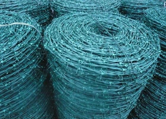 Corrosion Protected Barbed Wire 1.6 - 3.2mm Wire Diameter for Fence Single Twist Weaving