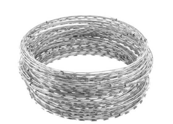 Cross Razor Barbed Wire Security Fence Custom Length In Woven Bag