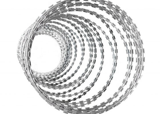Hot Dipped Galvanized Razor Blade Concertina Bto-22 Hot Dipped Galvanized Concertina Razor Barbed Wire