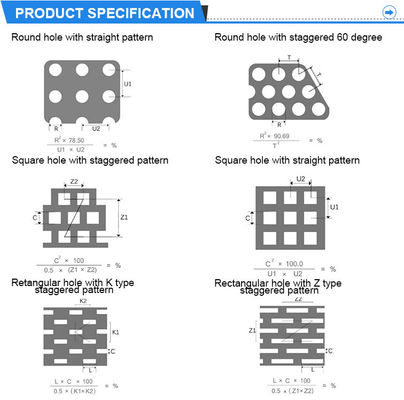 Custom Aluminium Perforated Sheet Laser Knurling Cutting with Iron Pallet Packing Methods and Sample