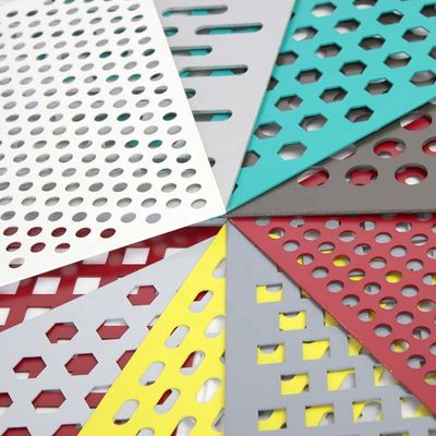 Lightweight 304 Stainless Perforated Sheet Soundproof Fireproof Air Flow 10ft Length