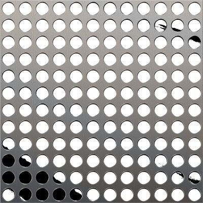 304 Stainless Perforated Metal Screen Sheet Customized