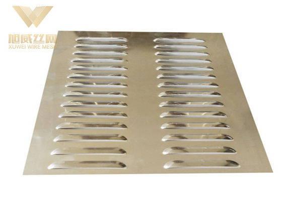 Rainproof Blind 304 Stainless Perforated Sheet Perforated Metal Sheet Stainless Steel Louver With Custom Color