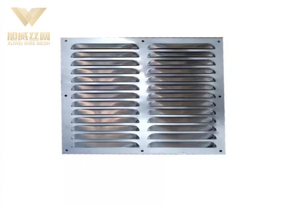 Customized Color 304 Stainless Perforated Sheet Galvanized Steel Punch Plate Louvers With Metal Net