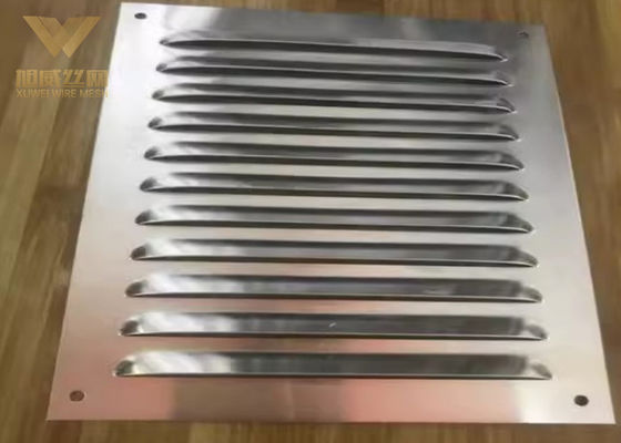 Light Aluminum 304 Stainless Perforated Sheet Plastic Film Covered Louver Punching Metal Mesh