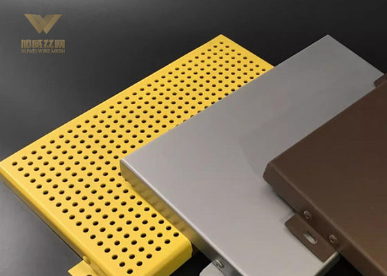 Round Hole Aluminum Perforated Sheet Both Outdoor Or Interior