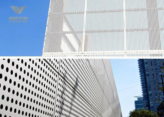 Perforated Aluminum Decorative Wall Panel Metal Curtain Wall Perforated Wall Facade