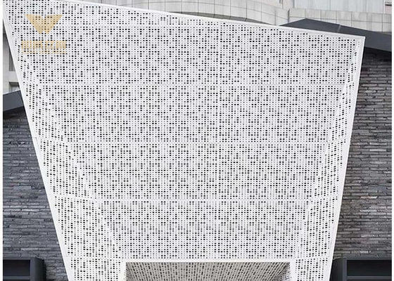 Perforated Aluminum Decorative Wall Panel Metal Curtain Wall Perforated Wall Facade
