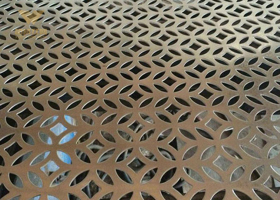 Pierced Decorative Perforated Sheet Metal Panels Alloy