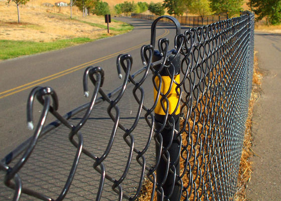 Easy Install Pvc Coated Chain Link Mesh Fence Uniform Mesh Size 50*50 Or 60*60mm