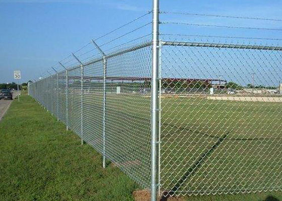 Temporary Fence Pvc Chain Link Mesh Square Hole Shape Mesh Size 60*60mm