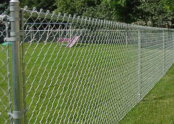 Security Type Hot Dipped Galvanized Chain Link Fence For Farm Garden
