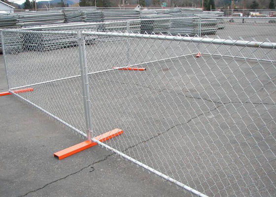 Square Hole 6*12 Ft Chain Link Mesh Fabric For Construction Site