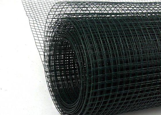 Green Pvc Coated Welded Wire Mesh For 1/2"Square Hole Shape