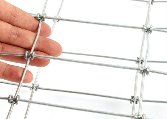 Heavy Duty Galvanized Horse Mesh Fence 3ft-8ft Height S Knot Corrosion Resistance