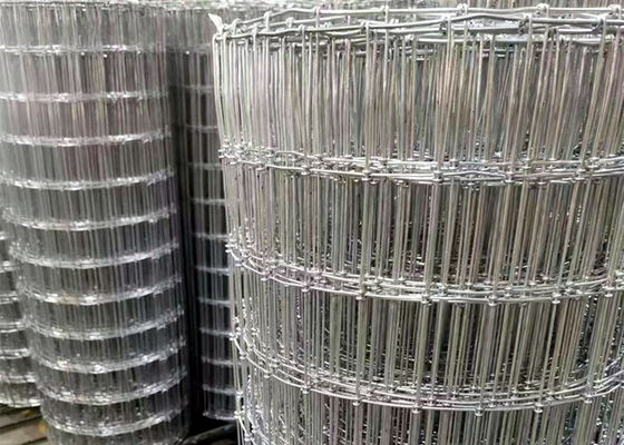100m Per Roll Cheap Hot Dipped Galvanized Wire Mesh Hinge Joint Knotted Horse Fence Cattle Farm Field Fence
