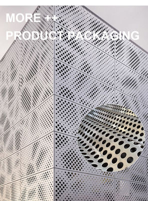 Hall Desain Langit-langit Palsu Aluminium Alloy Dekorasi Perforated Screen