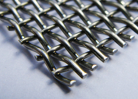 Crimped Woven Wire Mesh Acid Alkali Resistant Stainless Steel Roll Dengan Lebar Fleksibel