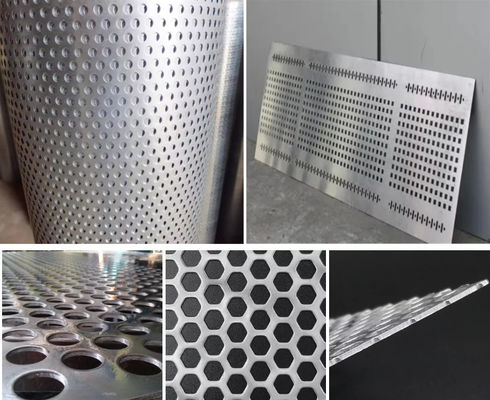 304 Stainless Steel Punching Metal Sheet Perforated Metal Mesh With Various Patterns Punching Hole Mesh