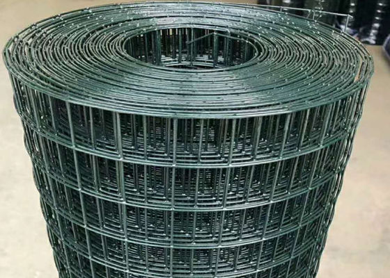 Warna Hijau Pvc Lapisan Panel Wire Mesh Las Galvanis Baja Karbon Rendah Q195 Grid