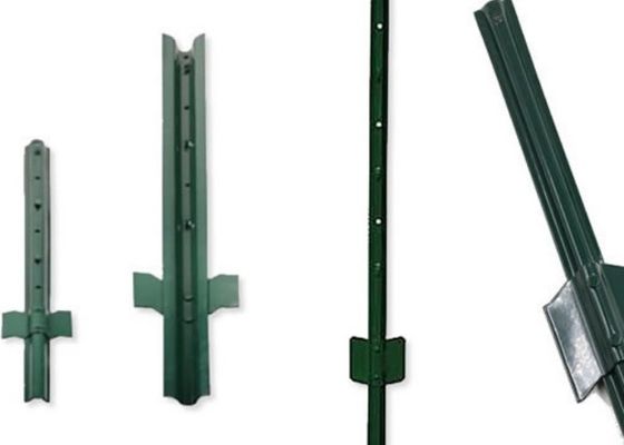 0.45m-3m Panjang Pagar Peternakan Logam T Post 10 Ft Baja Karbon Rendah