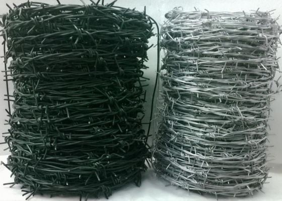 Galvanized PVC Coated Barbed Wire with Optimal 20g/m2-200g/m2 Zinc Coating Protection