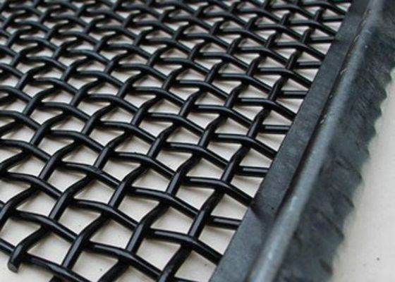 Pasir Panas Baja Crimped Wire Mesh 6mm 8mm 10mm 15mm 20mm Aperture Pertambangan Batubara Vibrating Separator Screen Sieve Kimia