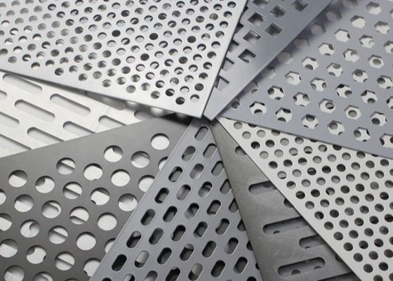 Alloy Aluminium Perforated Metal Screen Sheet Untuk Dekorasi Bangunan