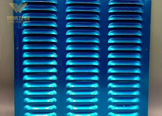 Stainless Steel Galvanized Steel Perforated Punch Plate Panel Louvers With Metal Net