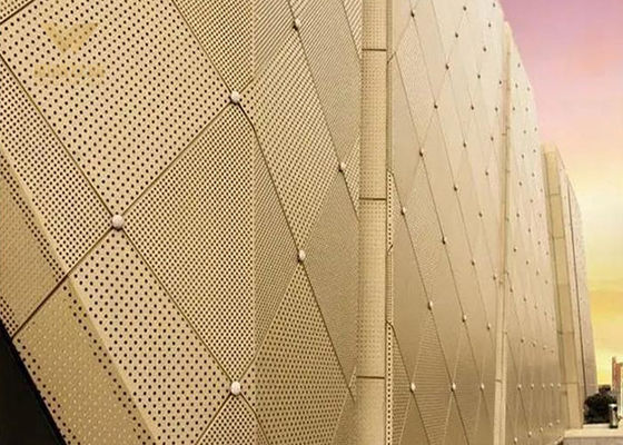 Panel layar logam perforasi dekoratif yang disesuaikan