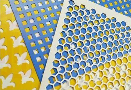 Durable Aluminum Perforated Decorative Metal Sheets With Patterned Openings