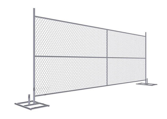 50*50 atau 60*60mm Ukuran Gi Chain Link Mesh Untuk Guardrails Sementara